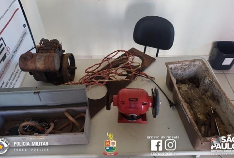 Polícia Militar recupera objetos furtados em propriedades rurais de Avaré