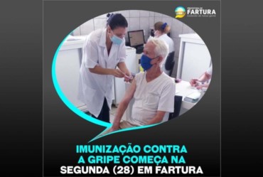 Imunização contra a Gripe começa na segunda-feira (28) em Fartura