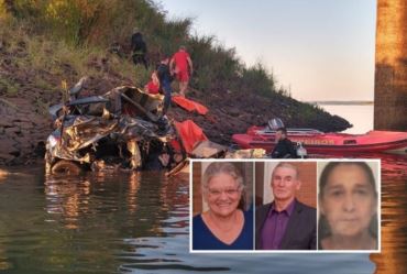 Bombeiros encontram corpo de caminhoneiro que caiu no Rio Paranapanema; três idosos também morreram