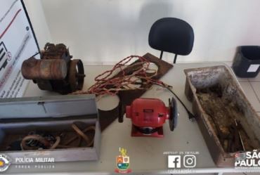 Polícia Militar recupera objetos furtados em propriedades rurais de Avaré