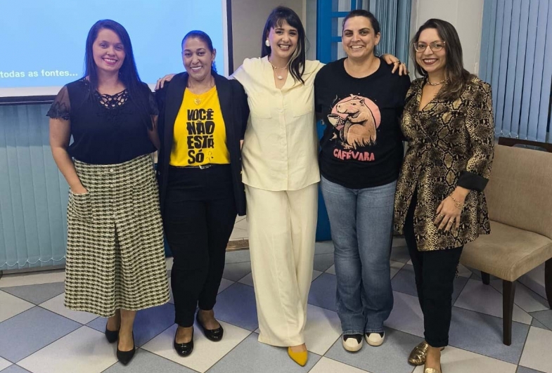 Rita de Cassia, Terezinha Vilela, Pamela Prestes, Patt Braga e Carla Mirieli