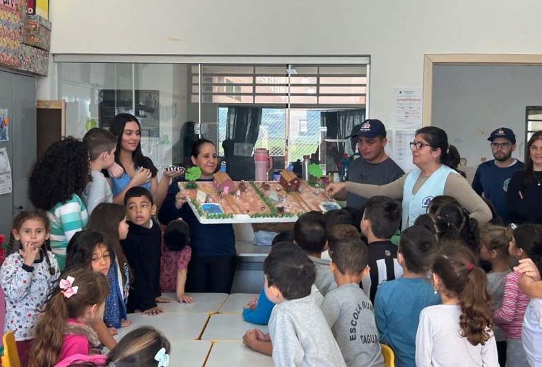 Ação lúdica através da maquete dos ambientes