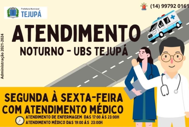 Conheça o horário estendido de atendimento da Saúde de Tejupá