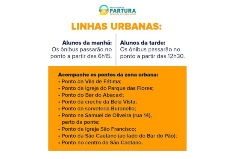 Atenção, pais de alunos, aos principais pontos de ônibus para a volta às aulas da rede estadual