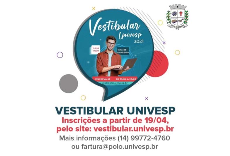 Estudante farturense: segunda-feira (19/04), estarão abertas inscrições para o Vestibular Univesp
