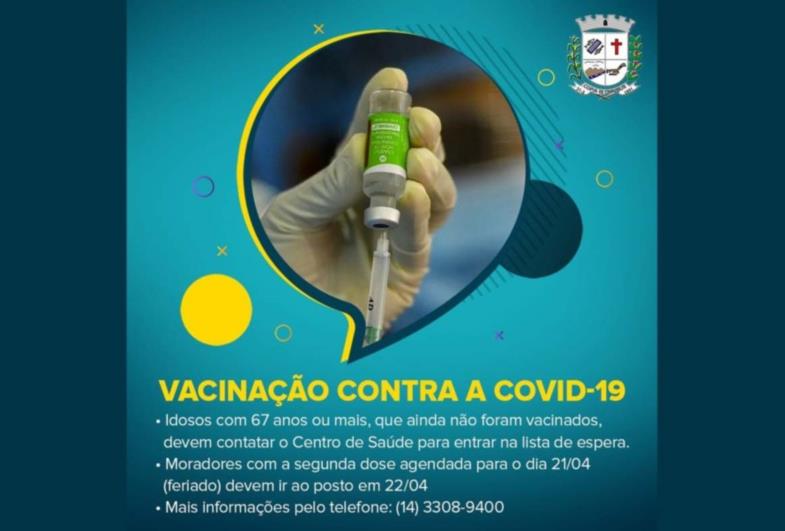 Prefeitura divulga Informações importantes sobre a vacinação contra a Covid-19 em Fartura