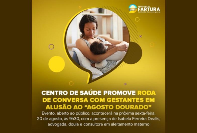 Centro de Saúde promove roda de conversa com gestantes em alusão ao “Agosto Dourado”