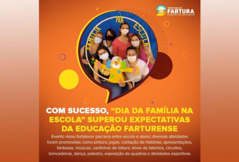 Considerado sucesso, “Dia da Família na Escola” supera expectativas da Educação farturense