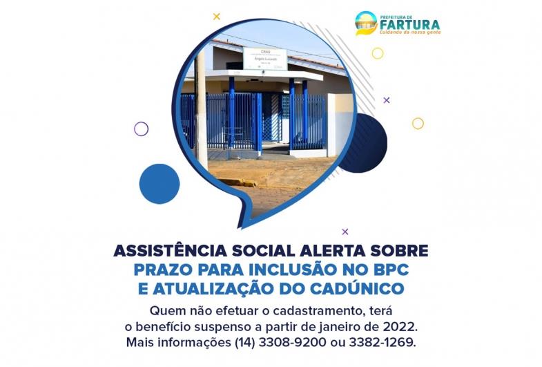 Assistência Social alerta sobre prazo para inclusão no BPC e atualização do CadÚnico