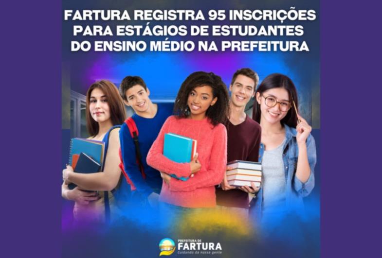 Fartura registra 95 inscrições para estágios de estudantes do ensino médio na Prefeitura