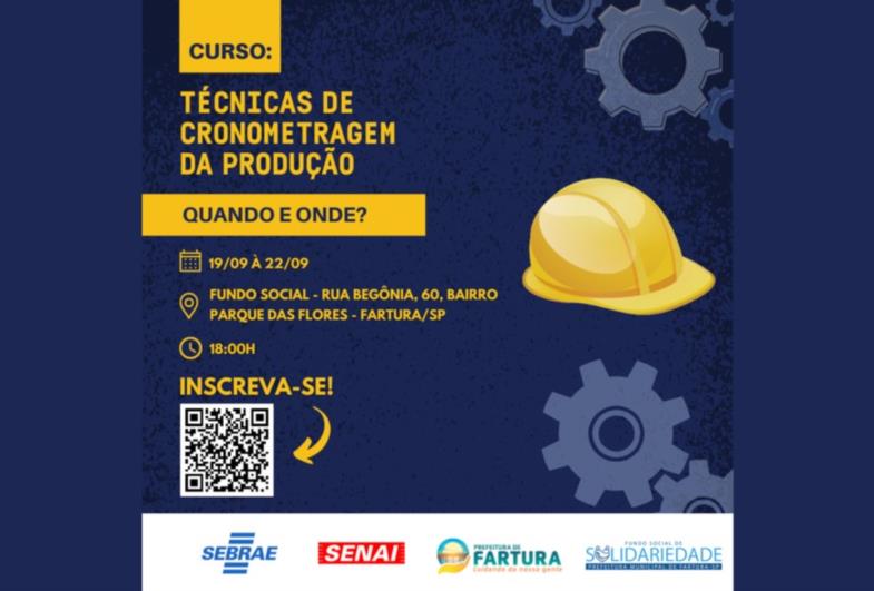 Fartura abre inscrições para Curso de “Técnicas de Cronometragem da Produção”