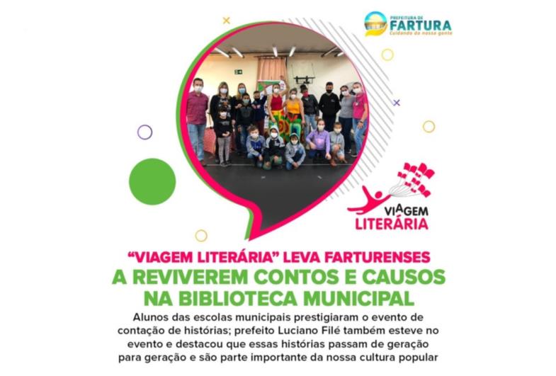 “Viagem Literária” leva farturenses a reviverem contos e causos na Biblioteca Municipal