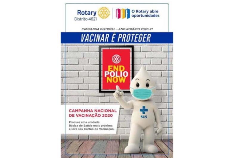 Rotary participa de campanha contra a poliomielite