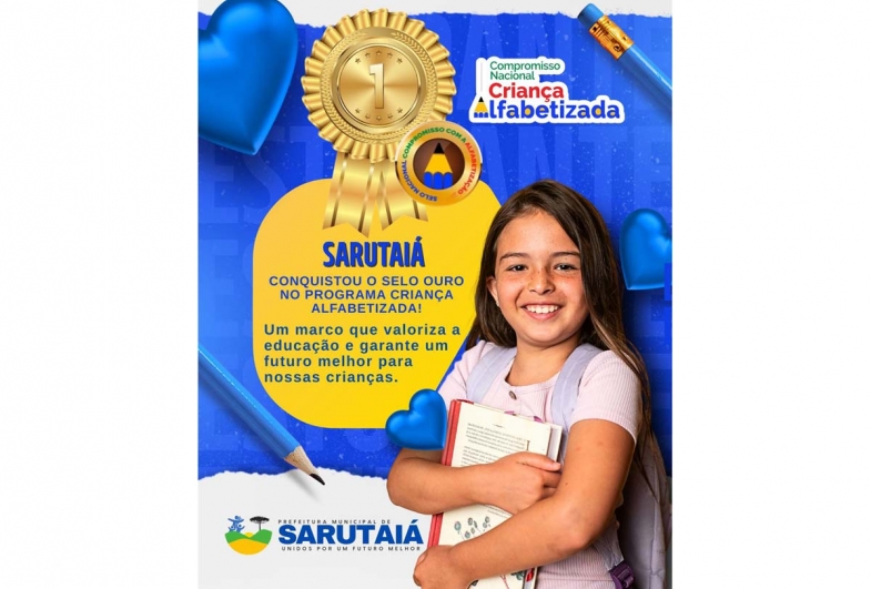 Sarutaiá é ouro na educação em 2025 e obtém maior nota da região