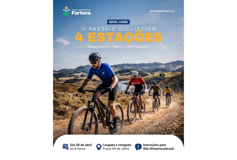 Passeio ciclístico “4 Estações” realiza etapa outono em Fartura