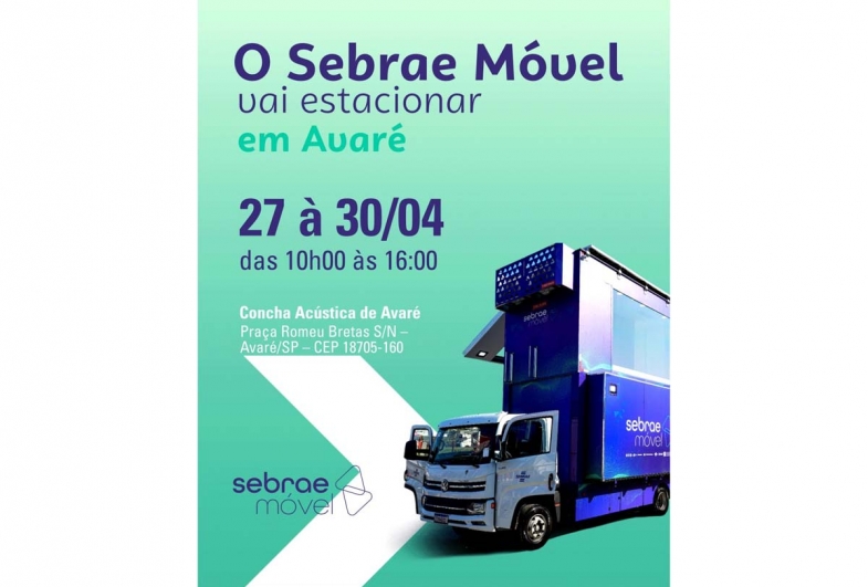 Sebrae Móvel atende até dia 30 na Concha Acústica 