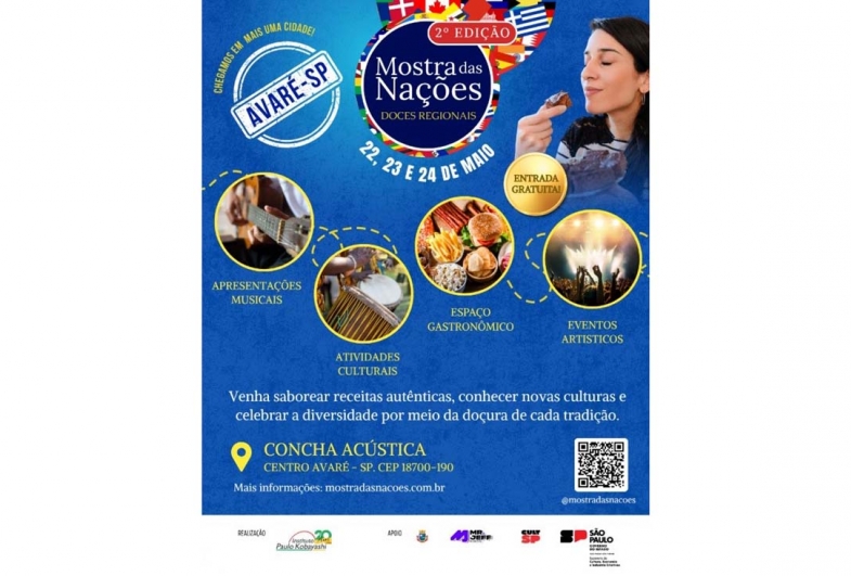Doces regionais são tema da Mostra das Nações que acontece entre sexta, 22, e domingo, 24