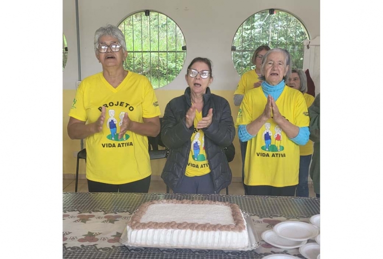 Aniversariantes Cleide, Ivone e Angelina