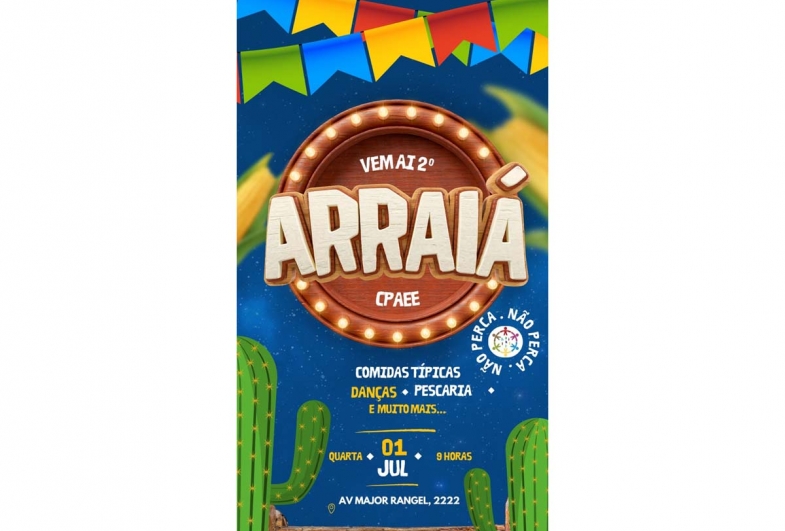 CPAEE promove 2º Arraiá com comidas e brincadeiras típicas nesta quarta-feira 