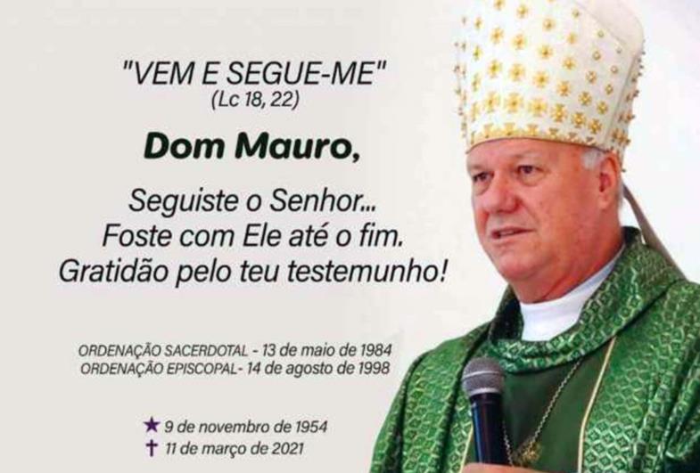 Arcebispo Dom Mauro morre em decorrência do covid-19