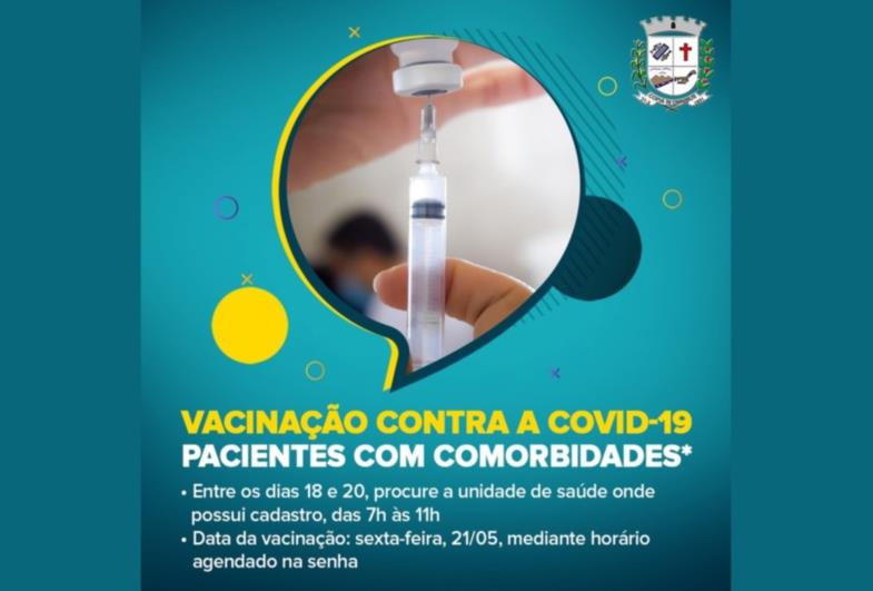 Fartura divulga vacinação contra a Covid-19 para novo grupo prioritário de pacientes com comorbidades
