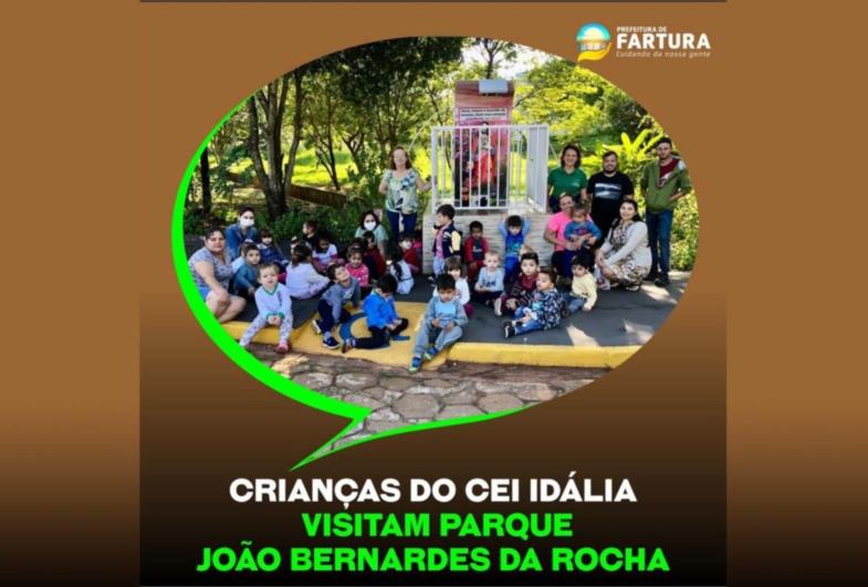 Crianças do CEI Idália visitam Parque João Bernardes da Rocha