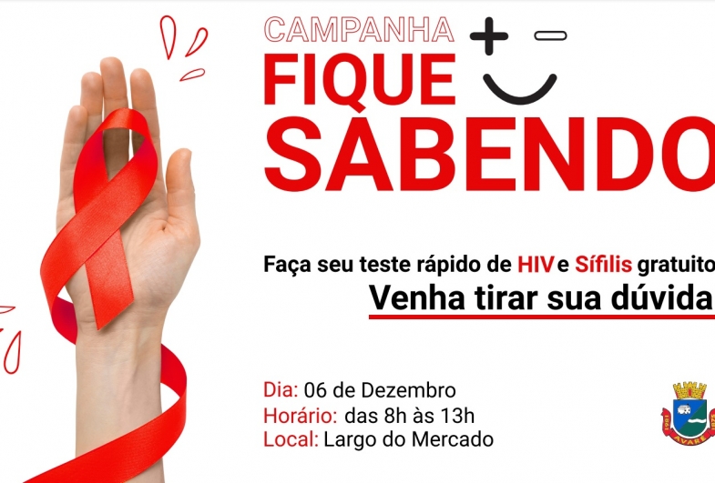 Campanha Fique Sabendo segue até 6 de dezembro em Avaré