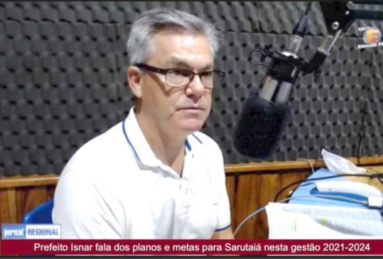 Em entrevista a imprensa, prefeito Isnar anuncia suas metas para o desenvolvimento nesta nova gestão em Sarutaiá 