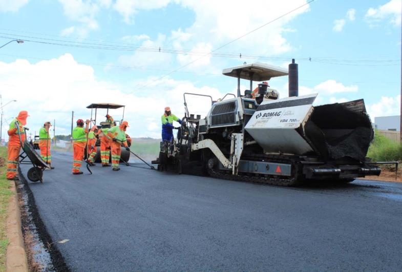 Avenida Nova Avaré é recapeada pela Prefeitura