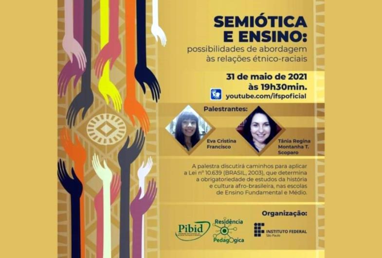 Palestra no IFSP discute cultura afro-brasileira num evento virtual