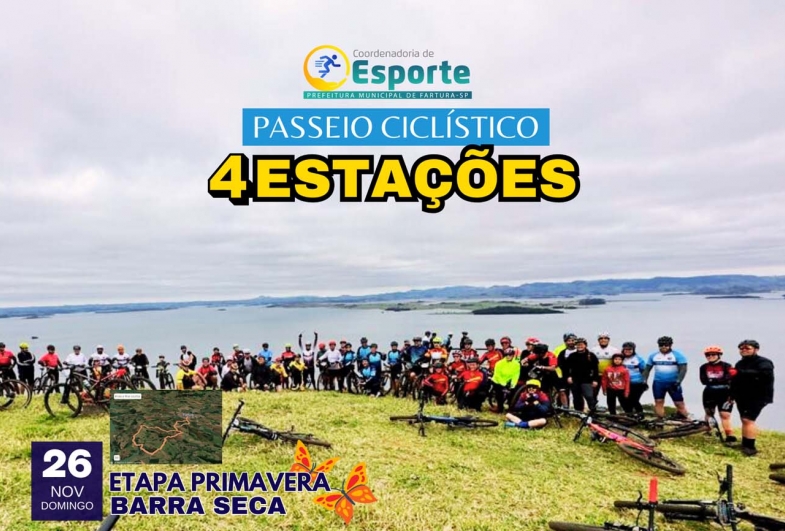 Passeio Ciclístico 4 Estações: Definido novo trajeto da etapa Primavera