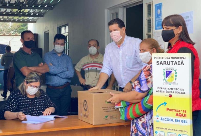 Coordenador estadual da CATI acompanha a entregas dos Kits Verdes em Sarutaiá 