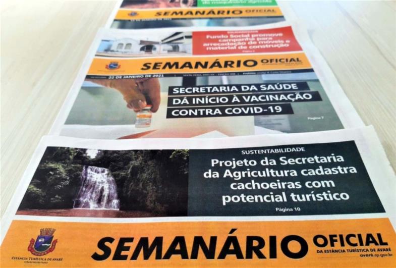 Semanário Oficial chega à milésima edição