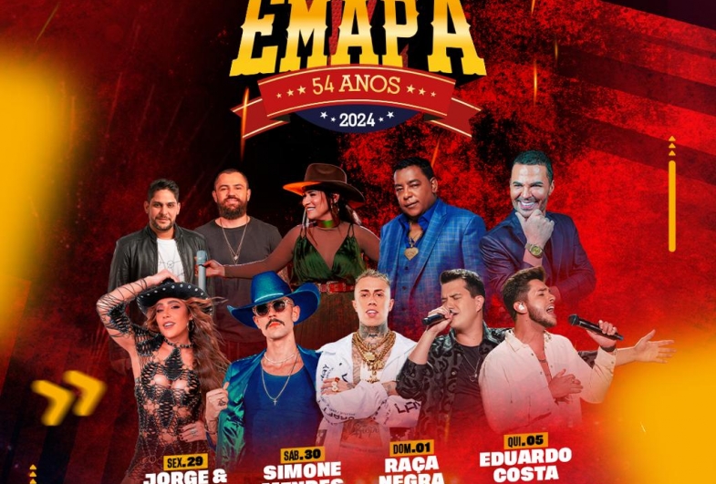  Confira a grade de shows gratuitos da 54ª EMAPA em Avaré