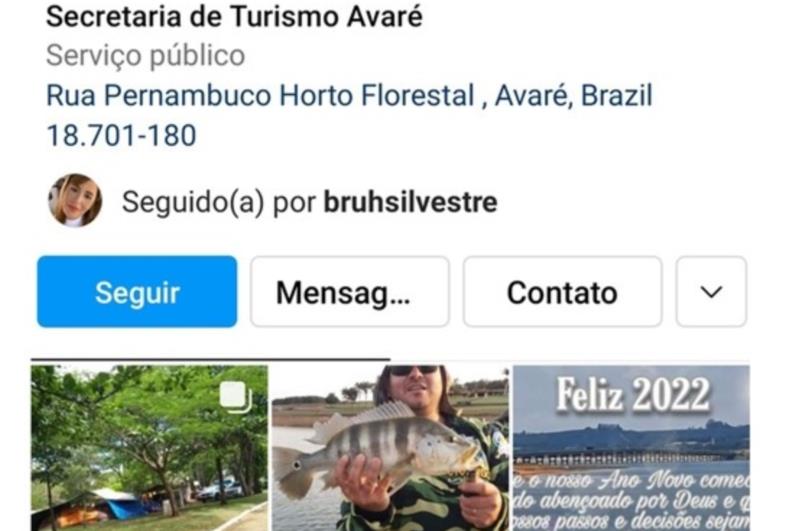 Perfil no Instagram divulga a Estância Turística de Avaré