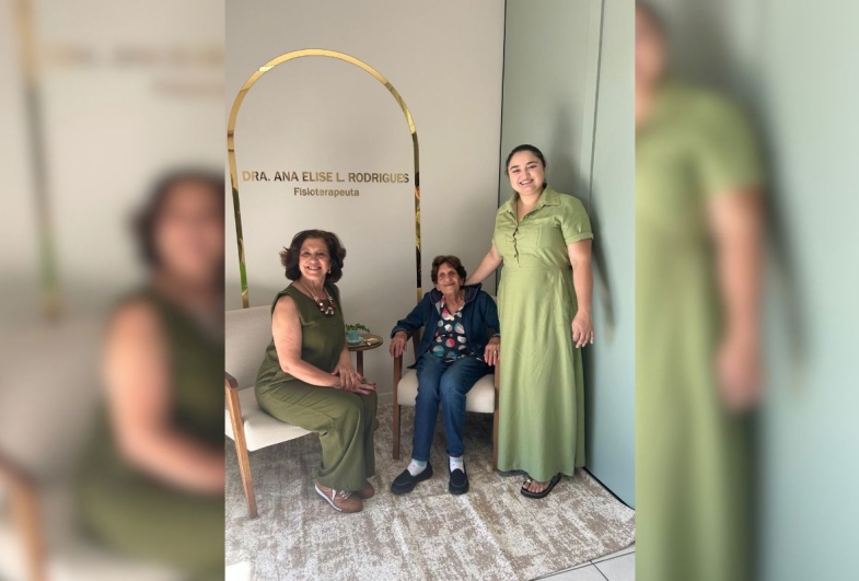 Rosana, sua mãe Neli Calabresi e Ana Elise