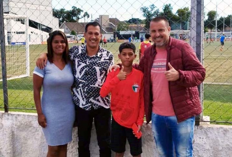 Atleta Sub 11 de Coronel Macedo faz  teste para Trieste/Flamengo em Curitiba 