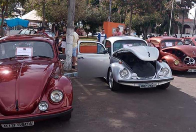 Encontro de carros antigos e rebaixados movimenta Taguaí