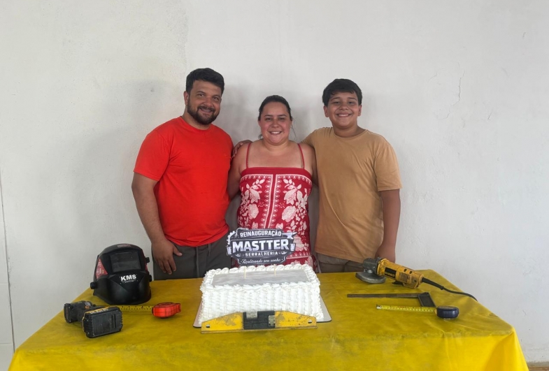 Carlos Eduardo, Pamela da Silva e Louhan da Silva