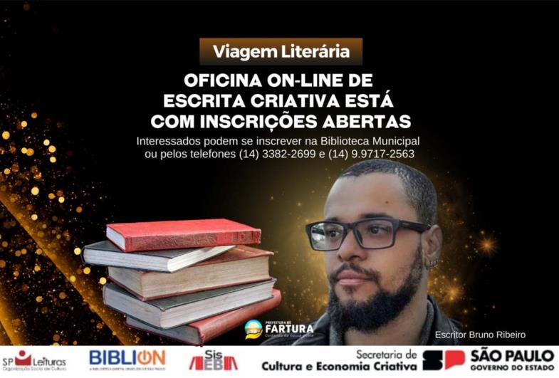 Oficina on-line de escrita criativa está com inscrições abertas