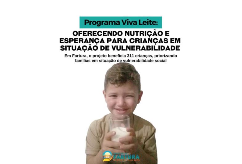 Programa Viva Leite: Oferecendo nutrição e esperança para crianças em situação de vulnerabilidade