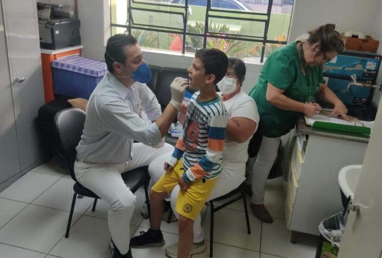 Saúde Bucal realiza exame para detecção de cáries em escolas de Fartura