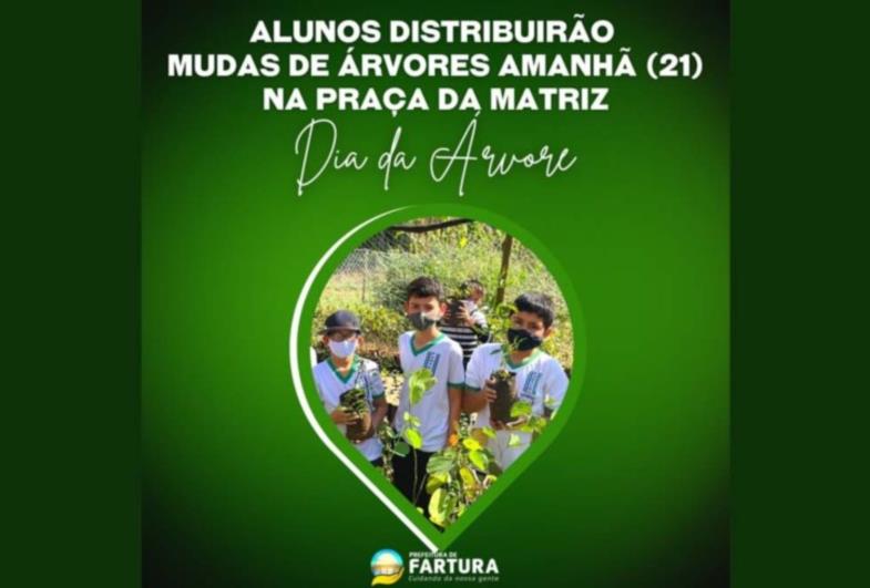  Alunos distribuirão mudas de árvores amanhã (21) na Praça da Matriz