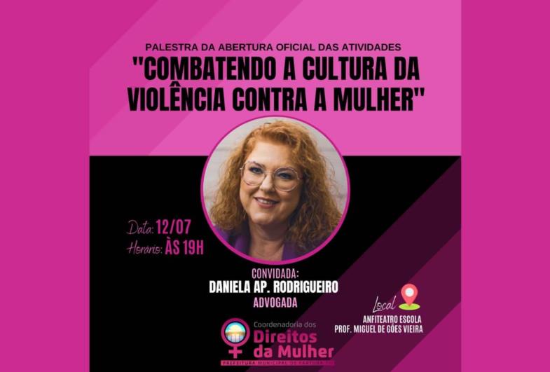 Palestra com a Doutora Daniela Rodrigueiro marca abertura oficial das atividades da Coordenadoria de Direitos da Mulher