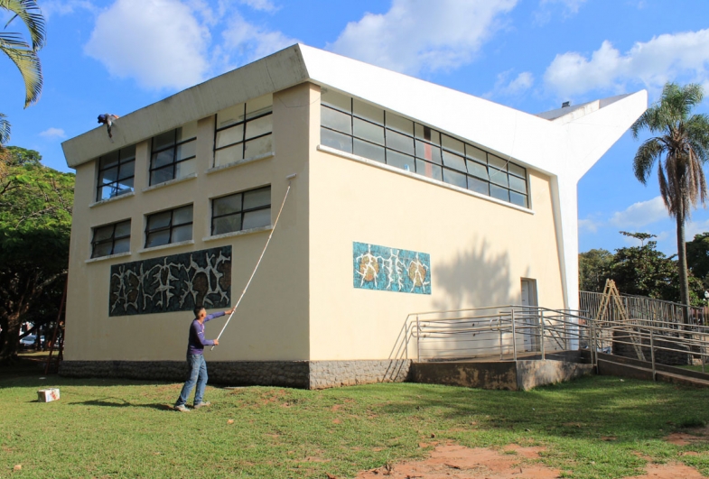 Destaque no centro de Avaré, Concha Acústica ganha nova pintura