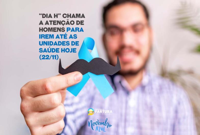 “Dia H” chama a atenção de homens para irem até as unidades de Saúde hoje (22/11)