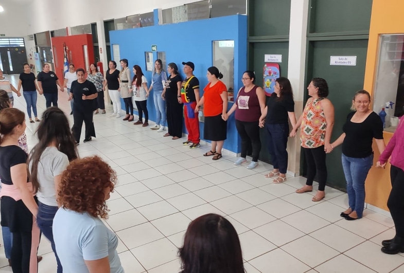 Professores da Educação Infantil de Taguaí participam de HTP Coletivo