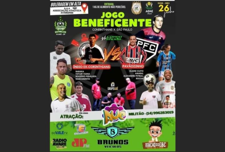 Avaré recebe jogo beneficente com ex-jogadores profissionais 