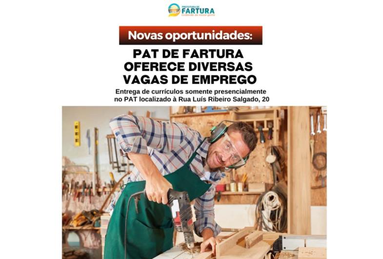 Novas oportunidades: PAT de Fartura oferece diversas vagas de emprego