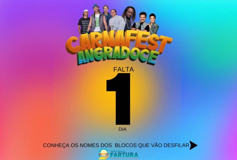 Blocos carnavalescos desfilam no sábado no Carnafest Angradoce